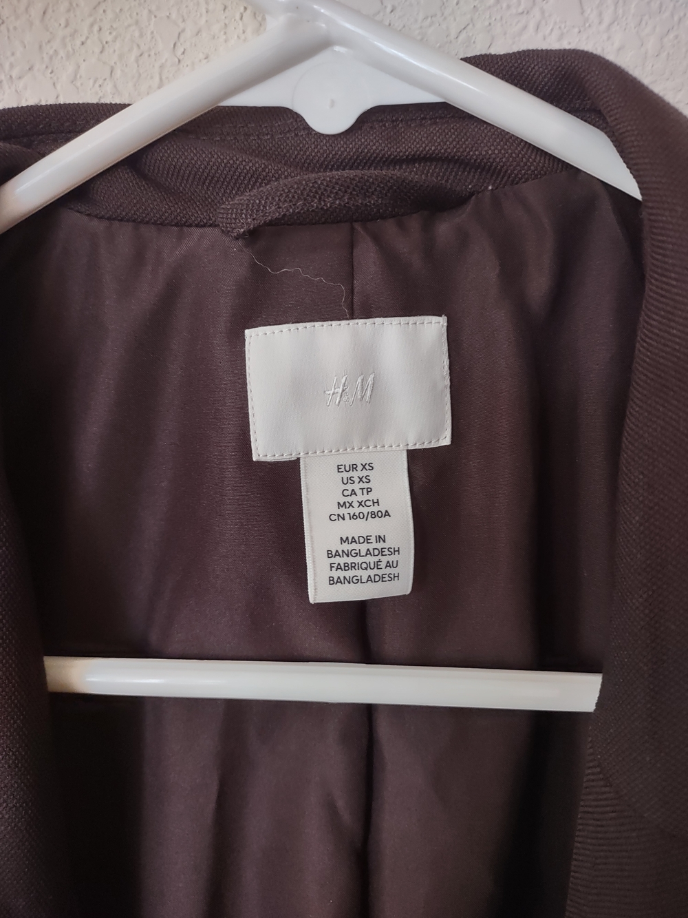 H&M Women's Dark Brown Open-Front Blazer Jacket - Picture 2 of 8